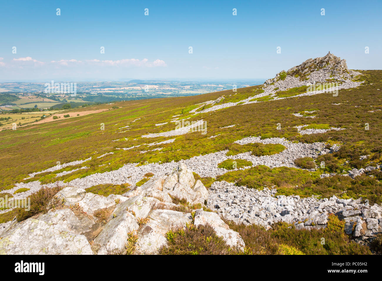 Stiperstones Shropshire, paysage, UK Banque D'Images