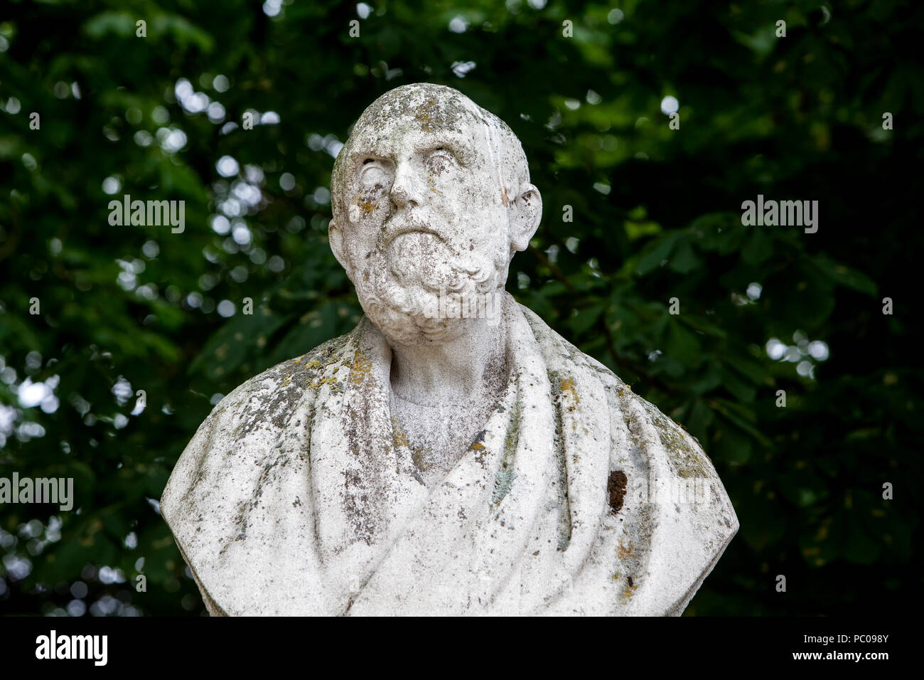Alcibiade, fils de Cleinias, ch. 450-404 avant J.-C., un homme d'État athénien, orateur et général, au buste de douves, Allemagne Palais Nordkirchen Banque D'Images