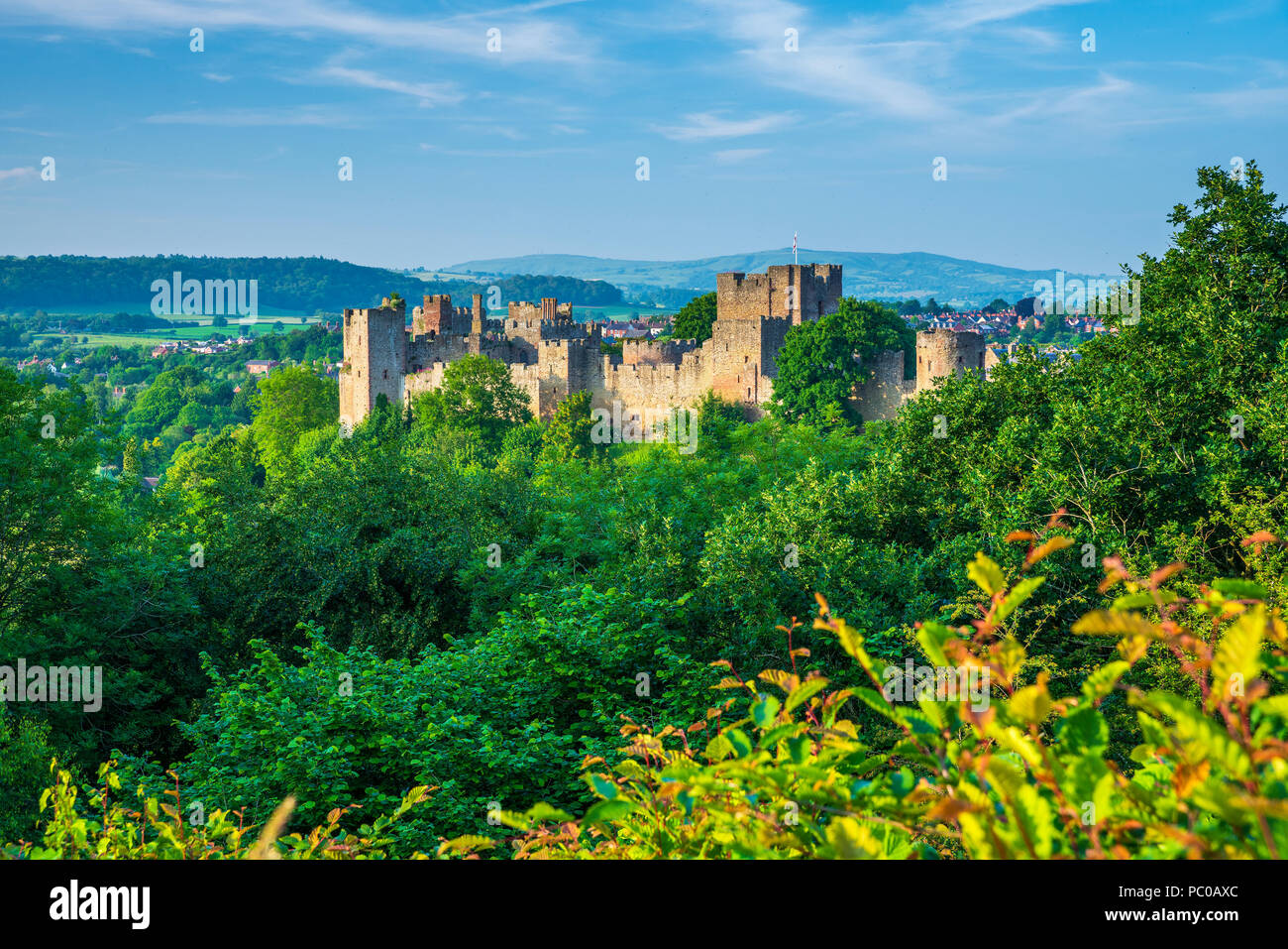 Le Château de Ludlow, Shropshire, Angleterre, Royaume-Uni, Europe Banque D'Images