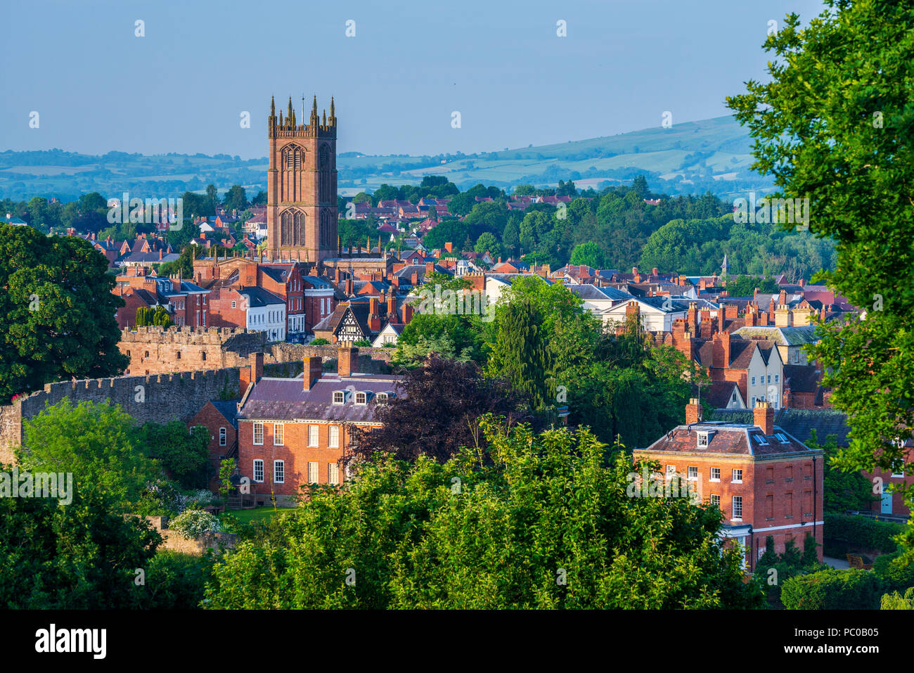 Le Château de Ludlow, Shropshire, Angleterre, Royaume-Uni, Europe Banque D'Images