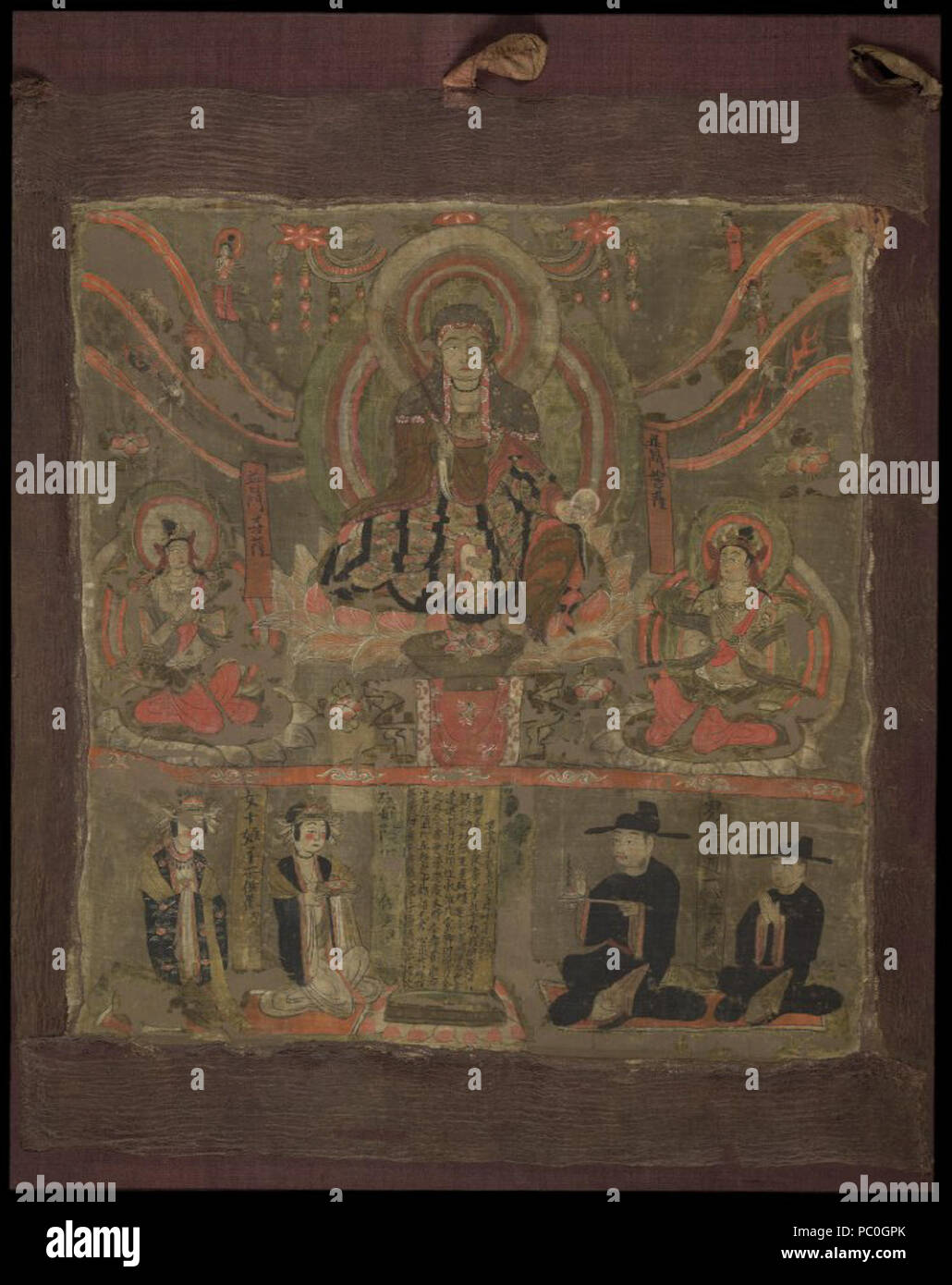 352 Kṣitigarbha comme Seigneur de la Six manières (Stein) 19 Peinture Banque D'Images