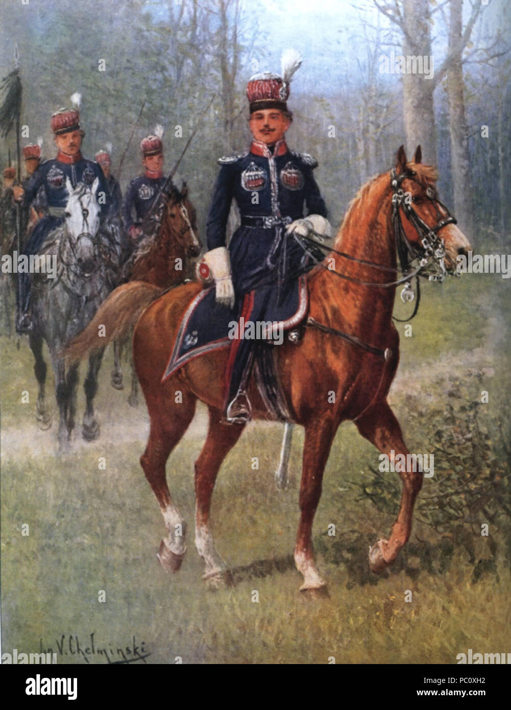 347 Krakusi du Duché de Varsovie Banque D'Images