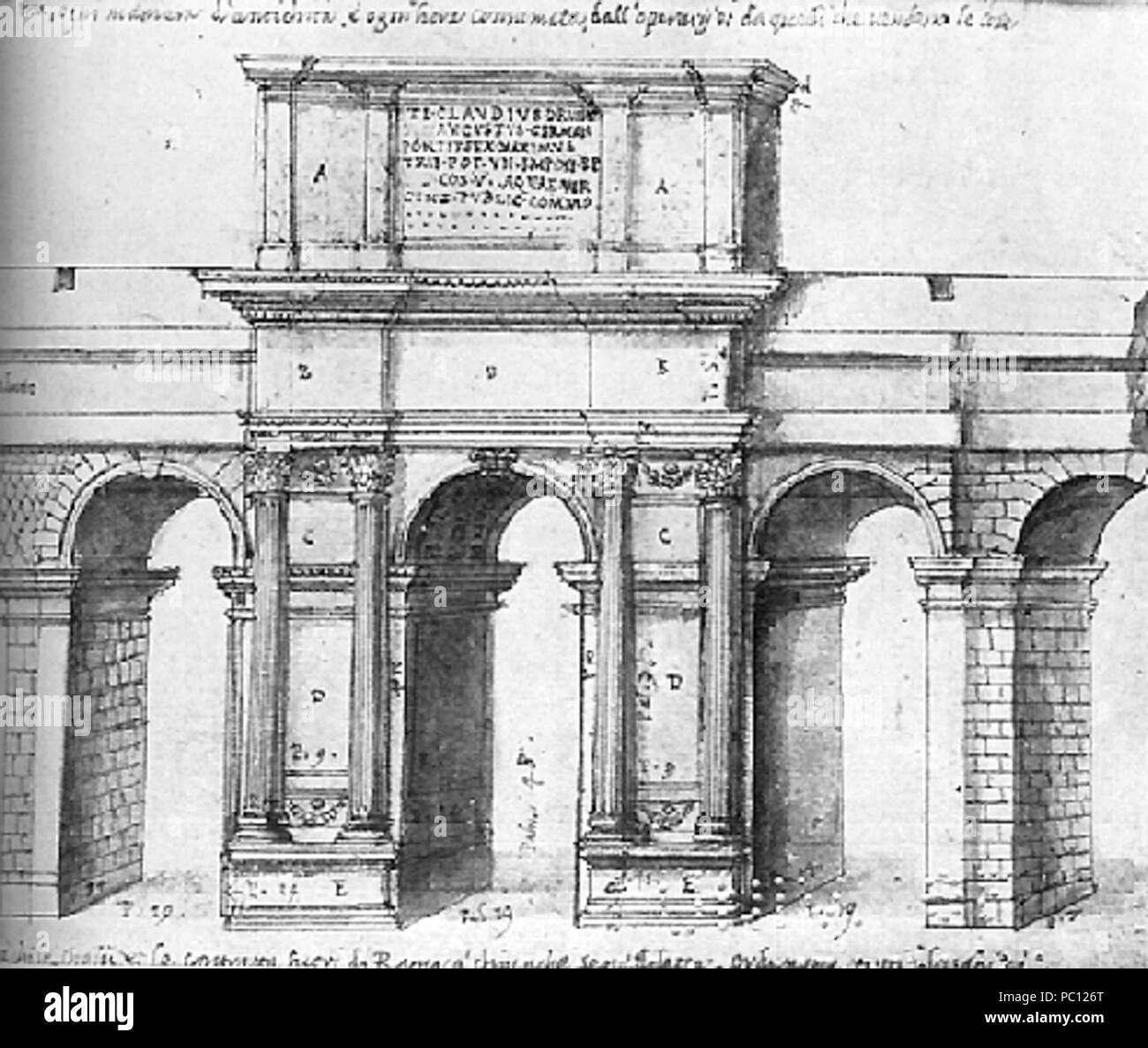 133 Claudiusarch2 Banque D'Images