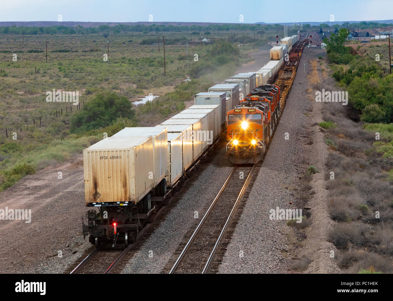 La BNSF Railway le transport de marchandises Banque D'Images