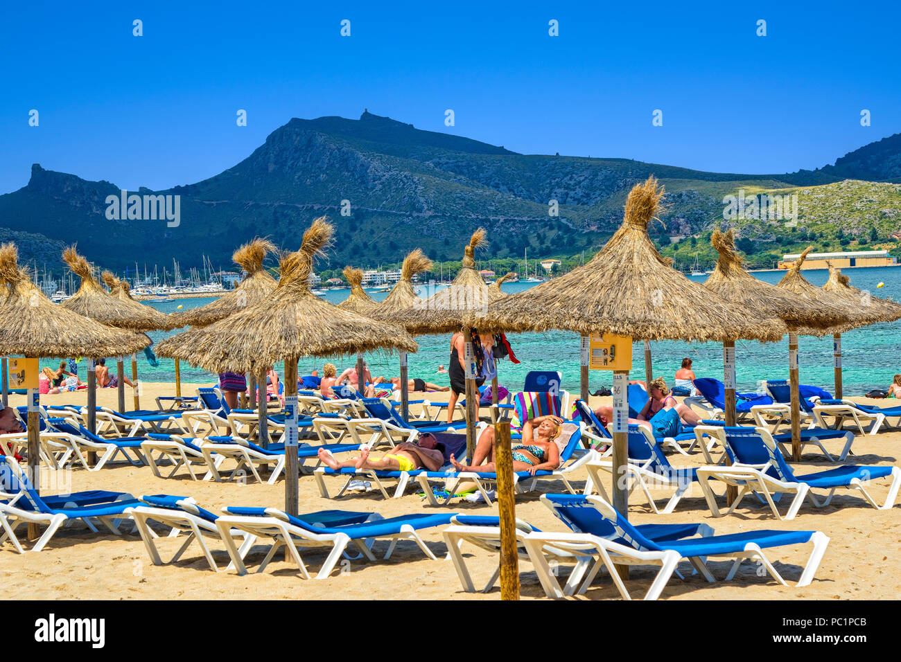 Port de Pollena à Mallorca Banque D'Images