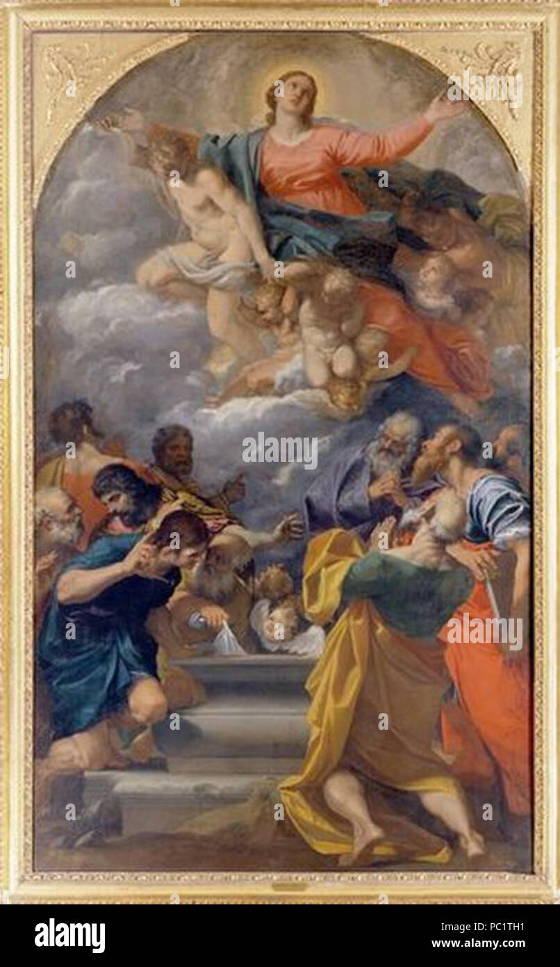 5 Agostino Carracci, Assunzione, Pinacoteca di Bologna Banque D'Images