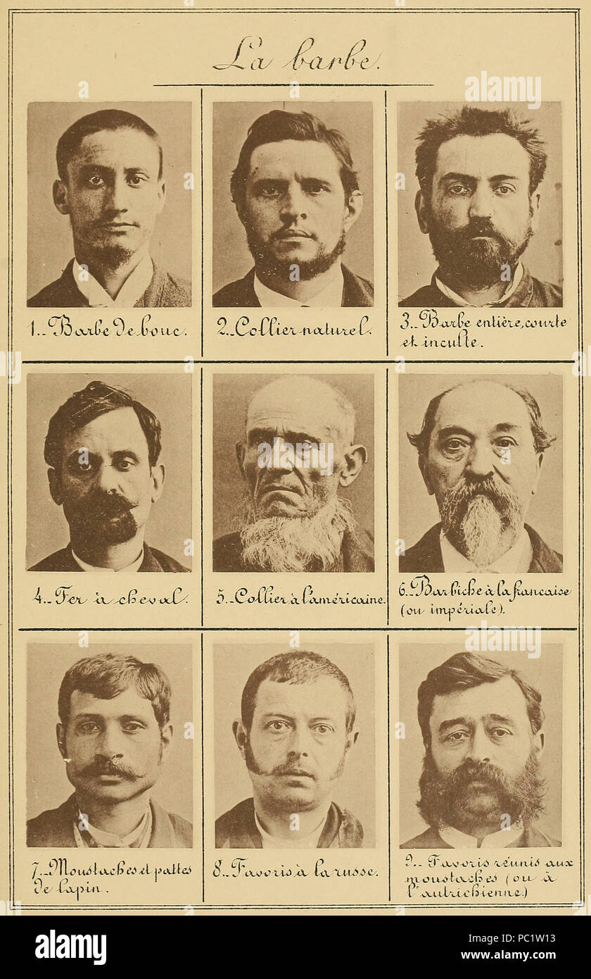 14 Bertillon - Identification anthropométrique (1893) 307 Banque D'Images