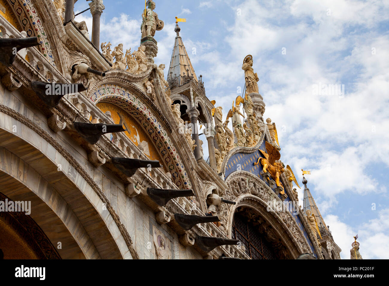 Basilique de St Marks, la Place Saint Marc, Venise Banque D'Images