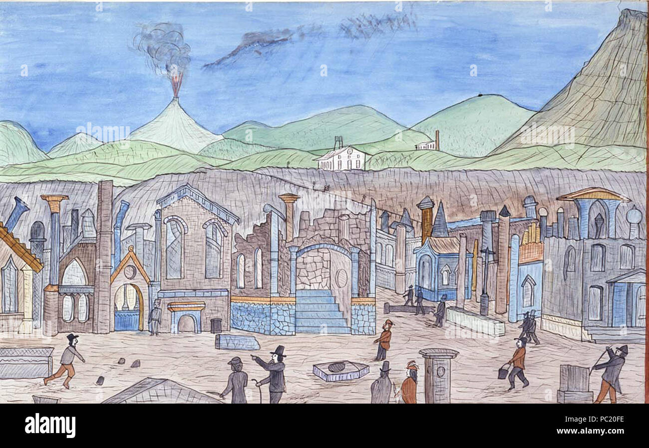 Ruines de Pompéi avec 532 touristes 19867013 1a Banque D'Images