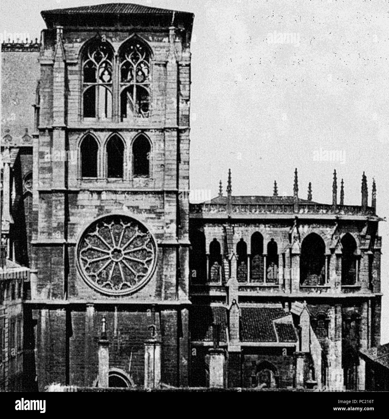 380 Lucien Bégule - La cathédrale de Lyon - 019 Banque D'Images