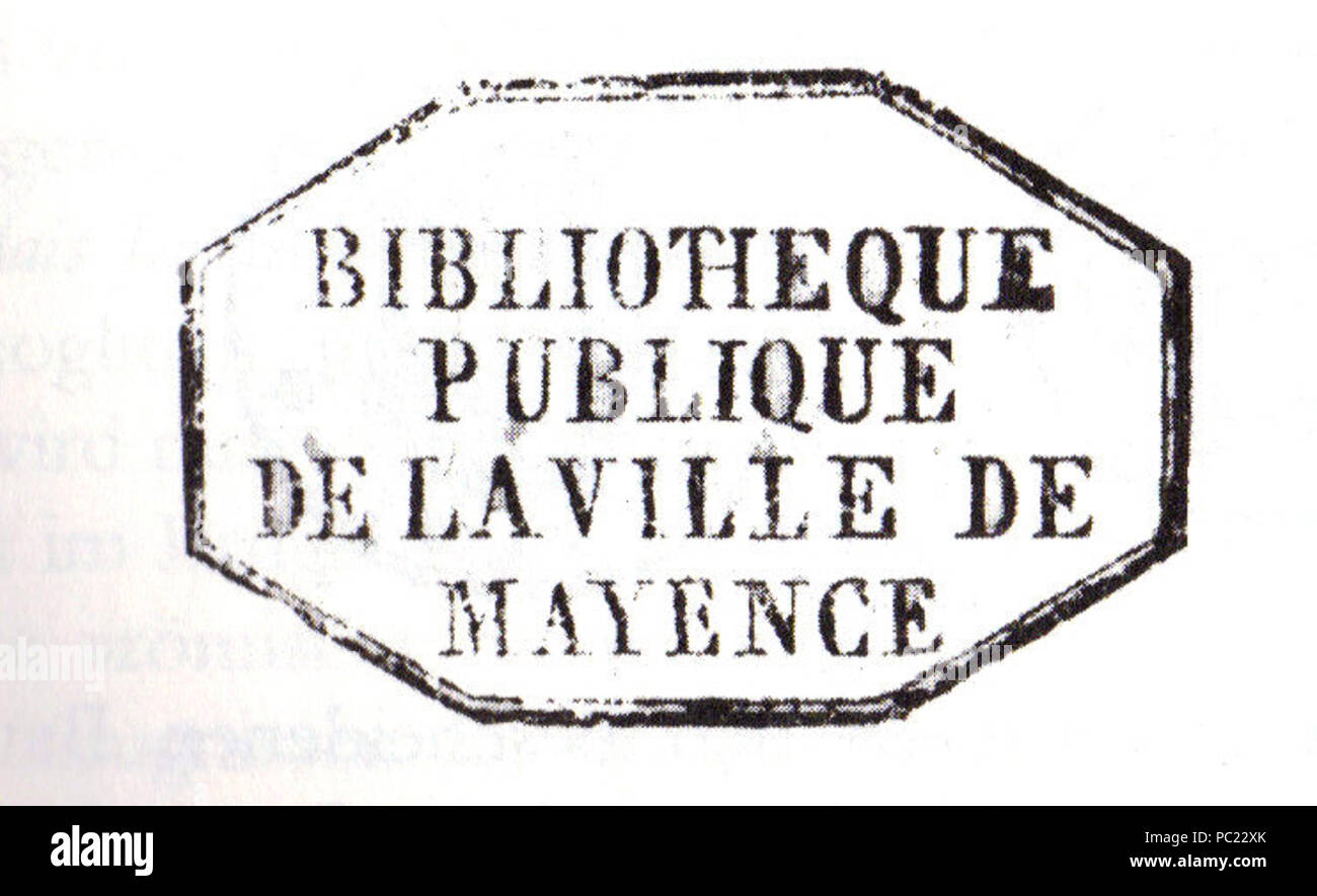 388 stempel 1805 Mayence Banque D'Images