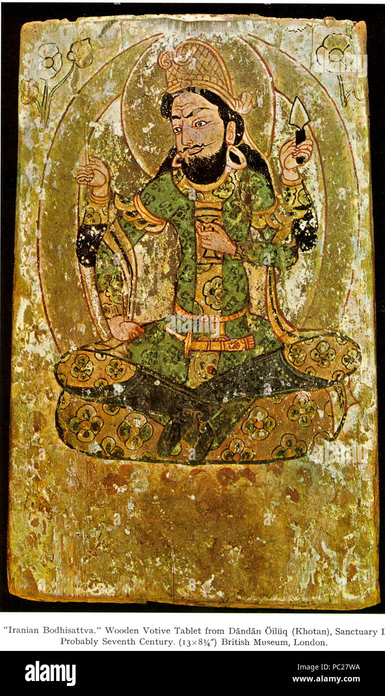 VIIcentury 299 Bodhisattva iranien Banque D'Images