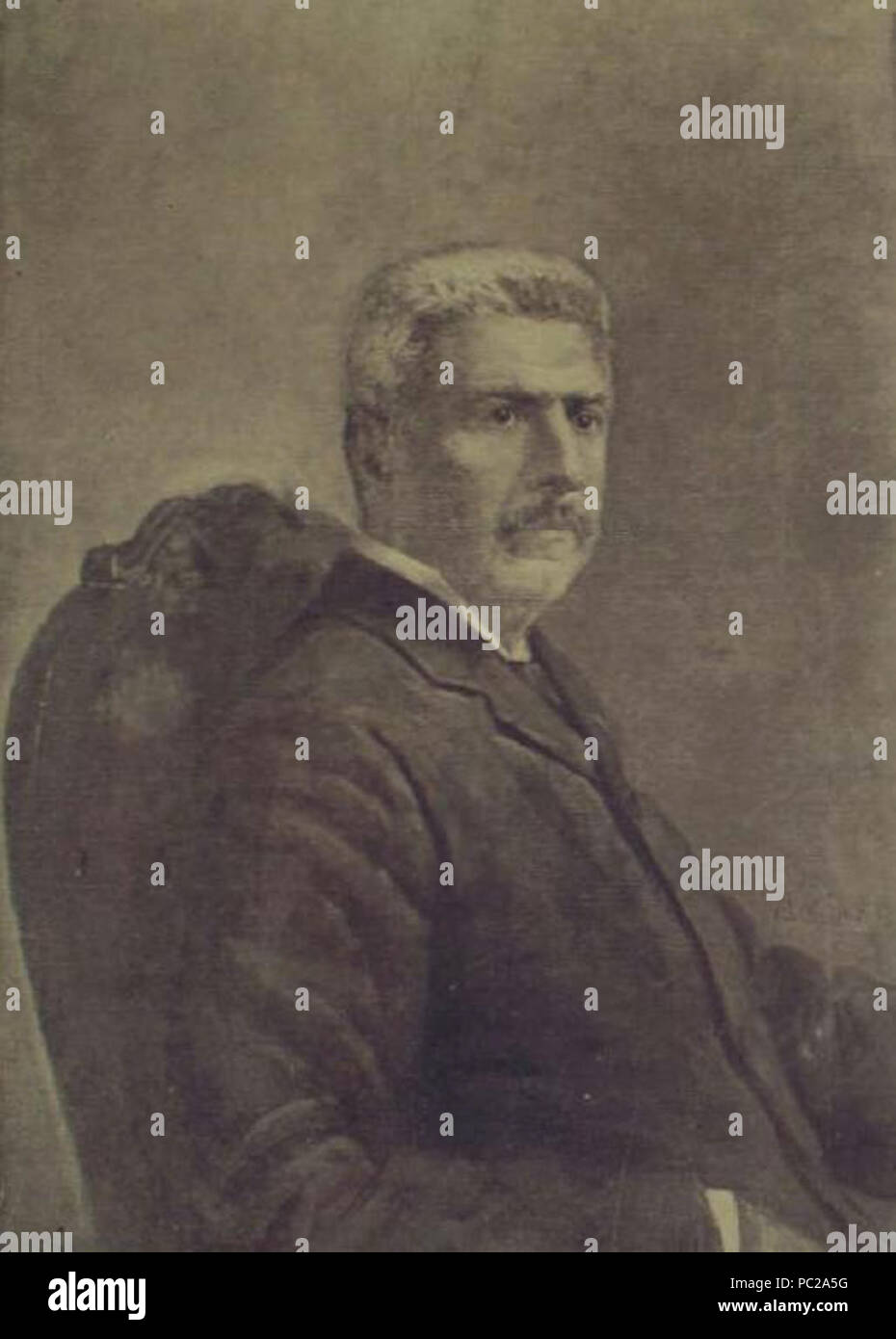 423 Retrato Pedro Montt (2) Banque D'Images