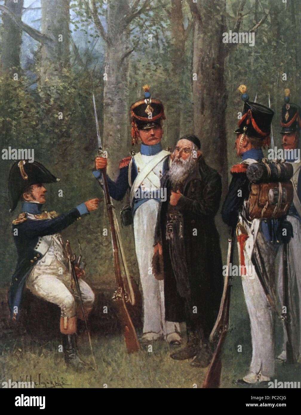 438 gardes nationaux du Duché de Varsovie Banque D'Images