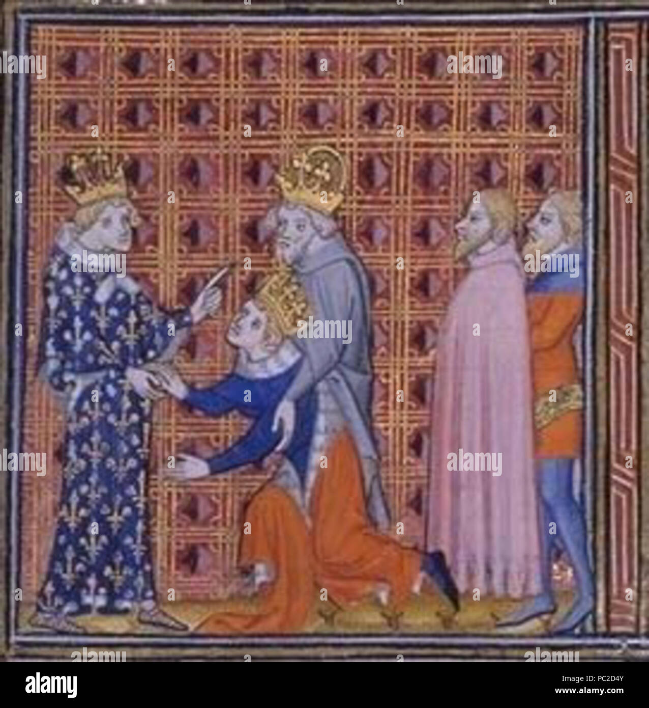 644 Venceslas IV Charles V de France l'empereur Charles IV Banque D'Images
