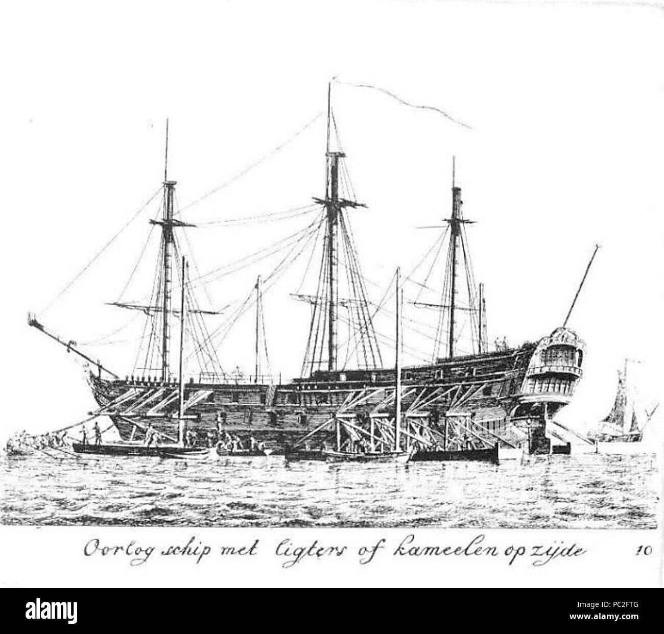 456 dans Scheepskamelen Oorlogsschip Gérard Groenewegen Banque D'Images