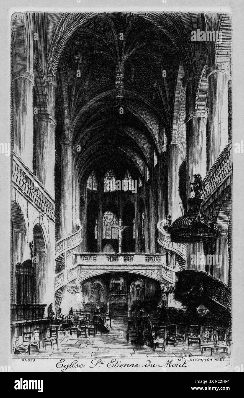 468 PARIS 35 église Saint-Étienne-du-Mont Banque D'Images