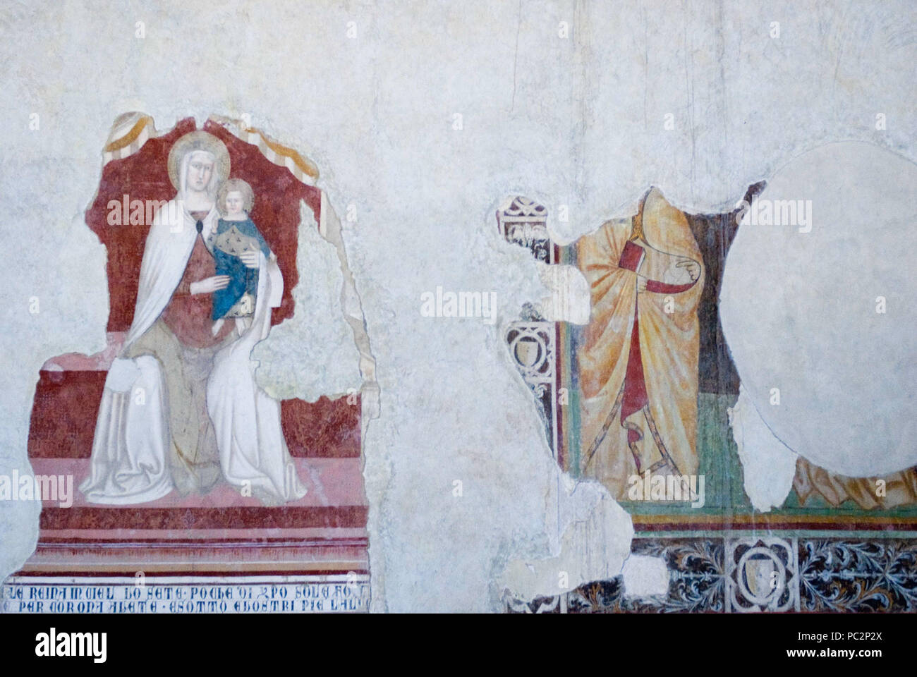 386 Madonna bambino borghetto santa lucia Banque D'Images