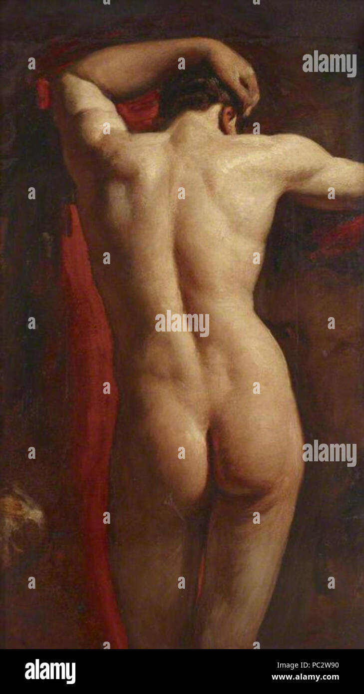 Académie de dos William Etty. Banque D'Images