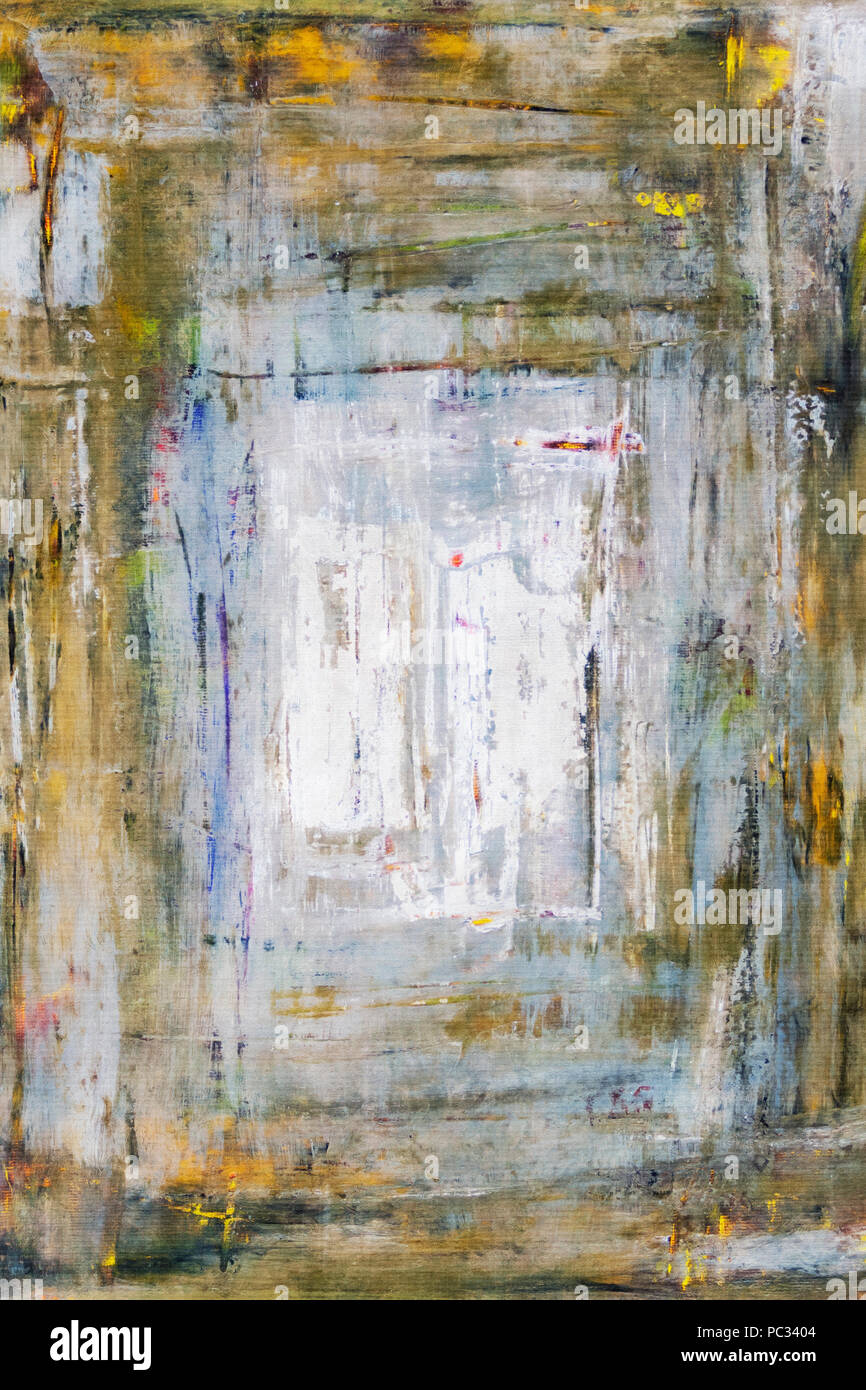 Une huile sur toile art tableau abstrait Banque D'Images