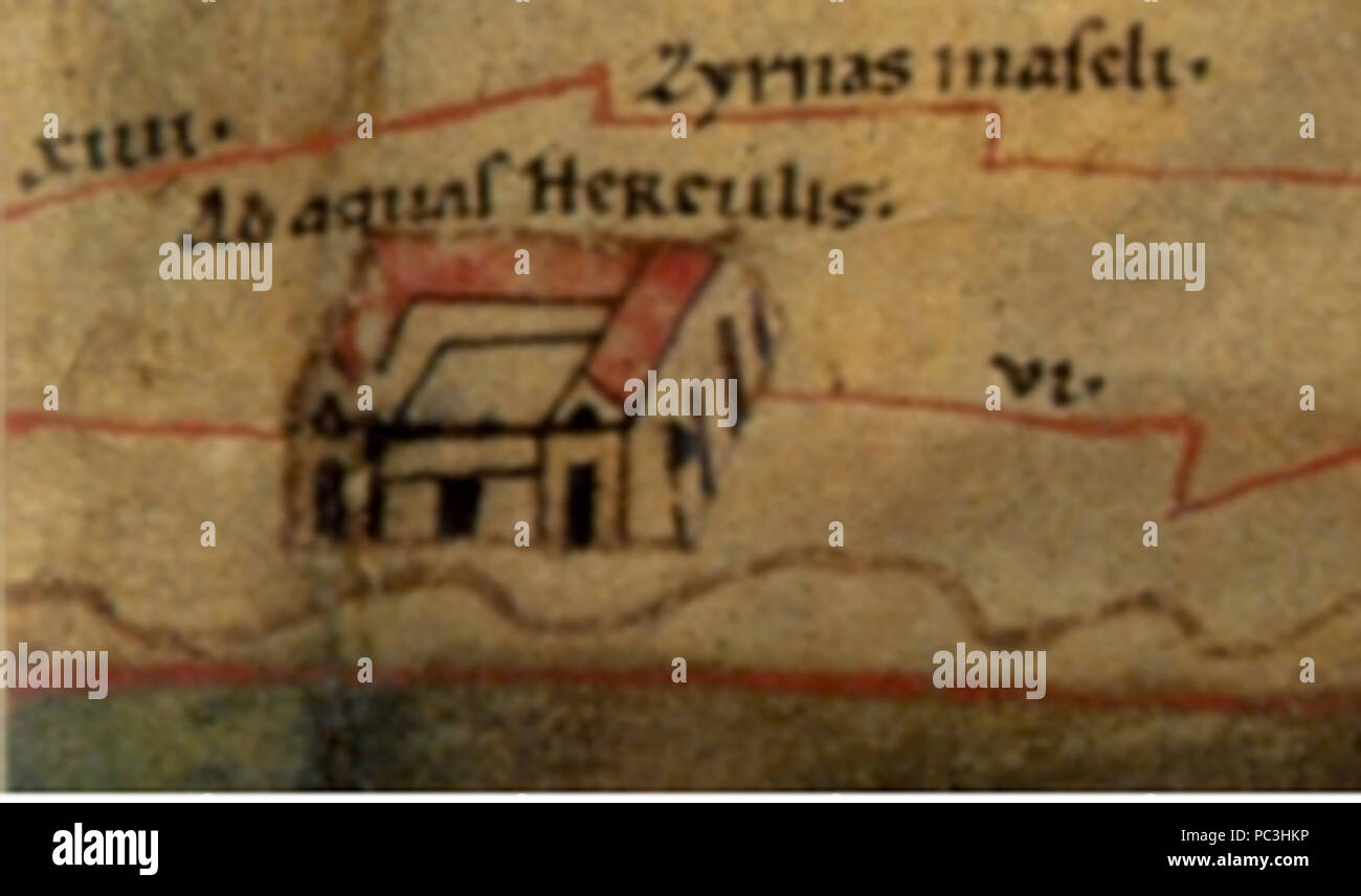 526 ère Romaine Hammam Banque D'Images