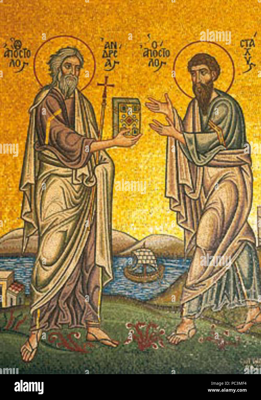 538 Saints Andrew et Stachys Banque D'Images