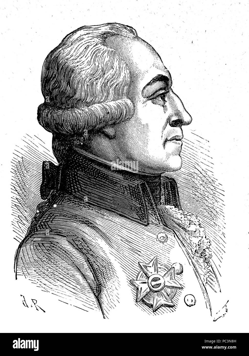 Cobourg (AduC 135 F., duc de Saxe, 1737-1815). Banque D'Images