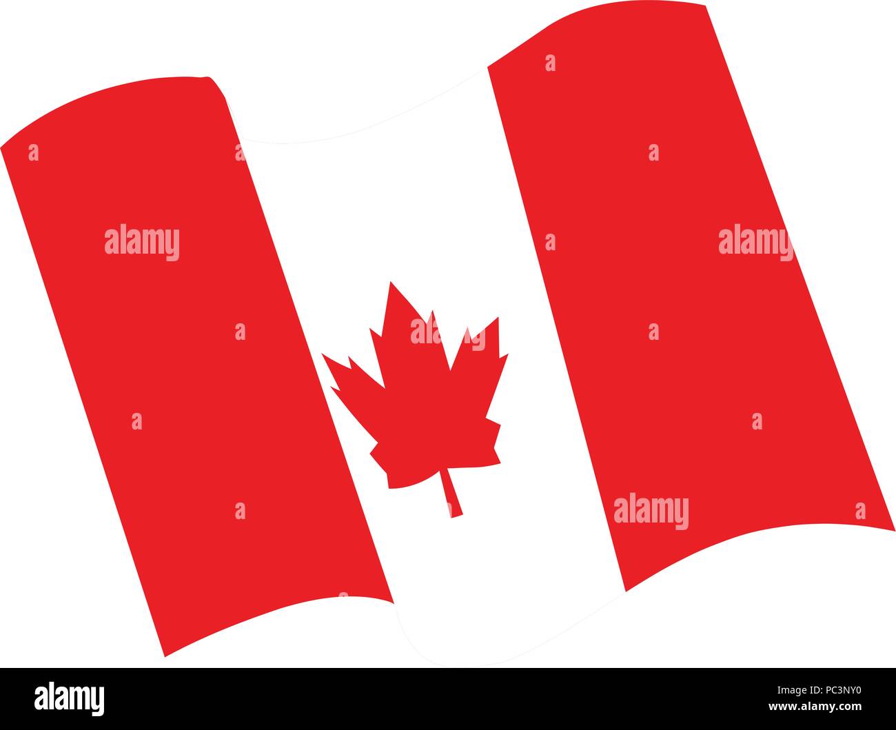 Drapeau du Canada isolés Illustration de Vecteur