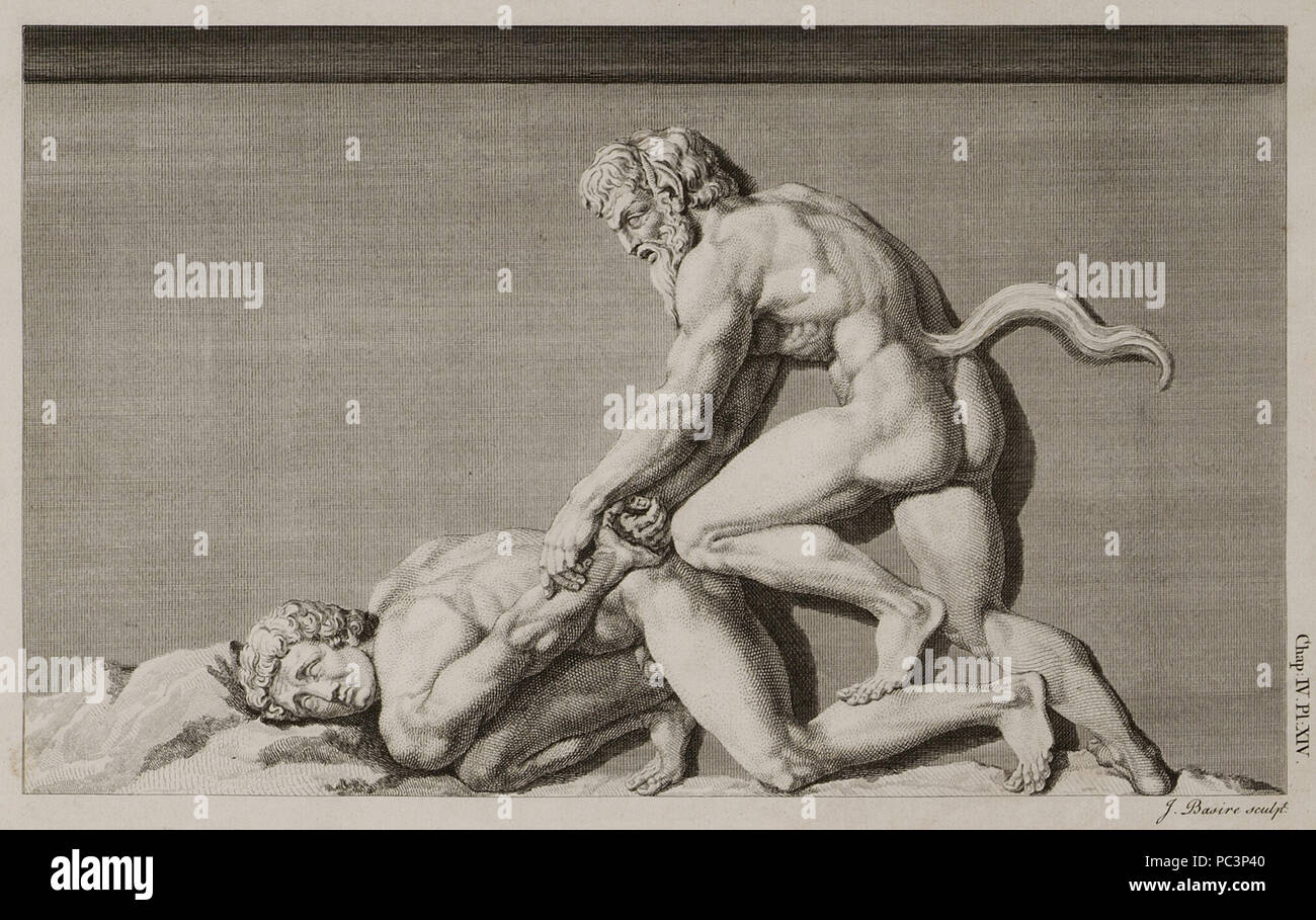 548 Sculpture sur le frize qui représente l'histoire de Bacchus et la Mer Tyrrhénienne Pyrates- une faune - Stuart James &AMP ; Nicholas Revett - 1762 Banque D'Images