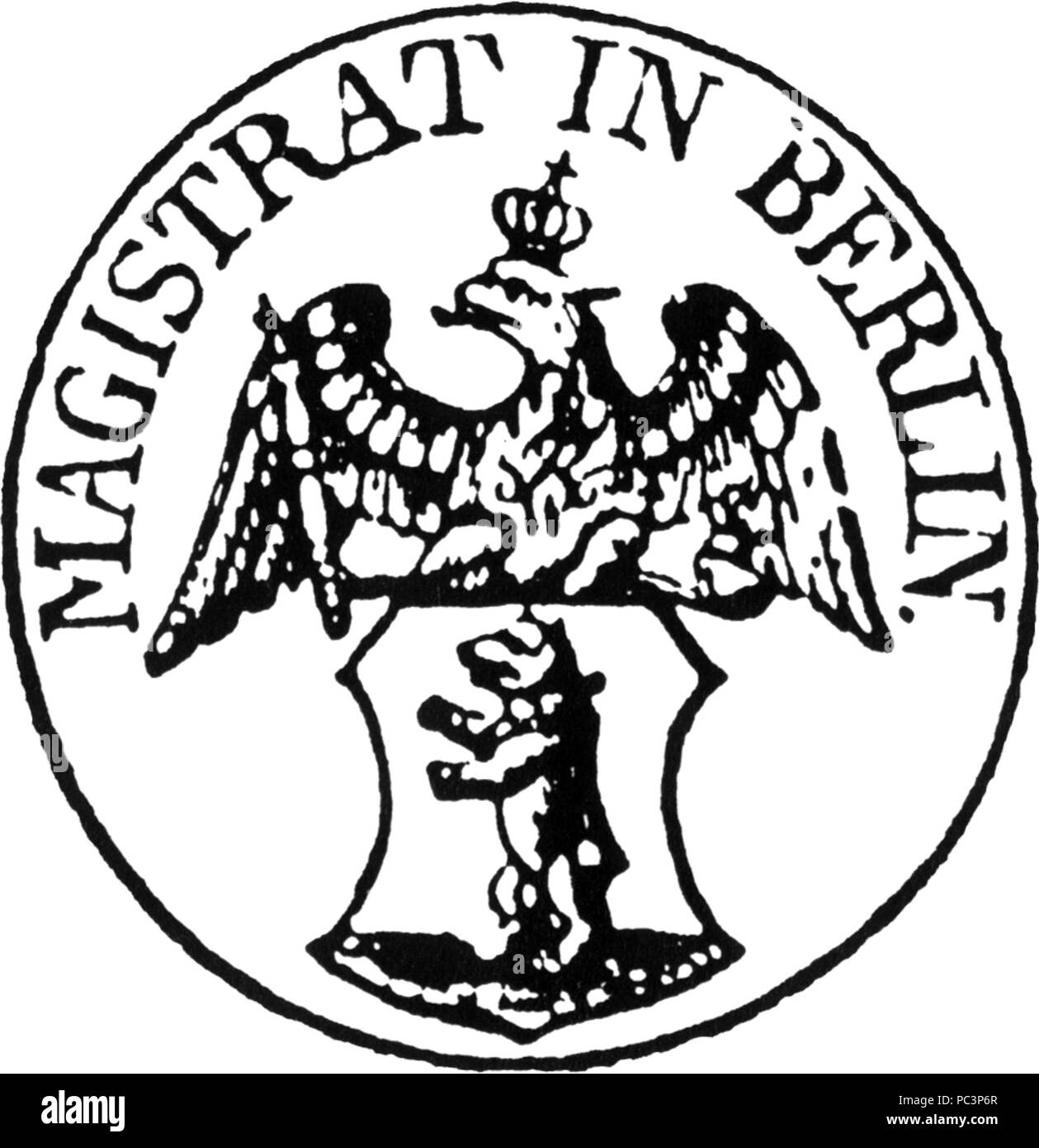 549 Sceau de Berlin 1846 (Magistrat) Banque D'Images