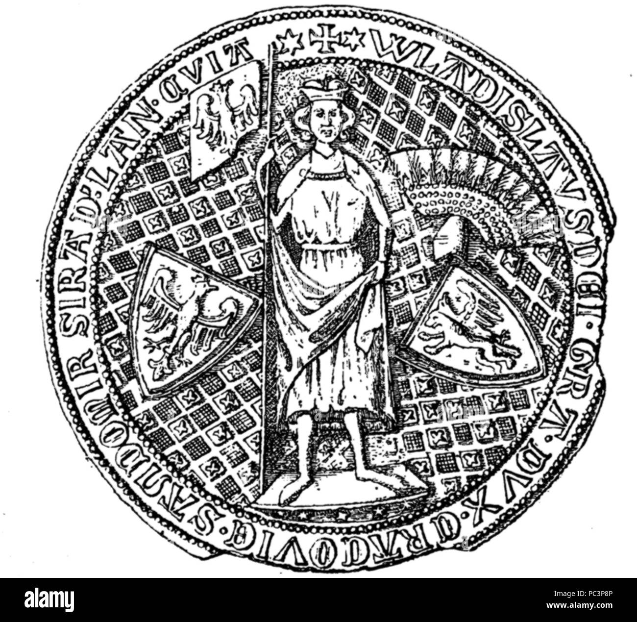 549 Sceau de Władysław Łokietek comme Prince de Cracovie Banque D'Images