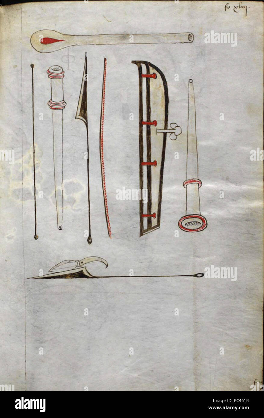 581 instruments chirurgicaux Banque D'Images