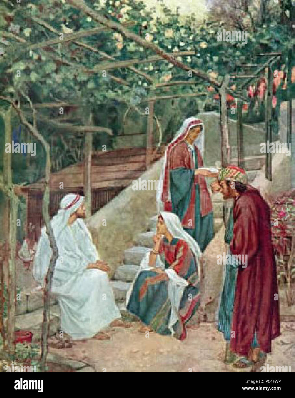 597 La vie de Jésus de Nazareth 47 plaque Banque D'Images