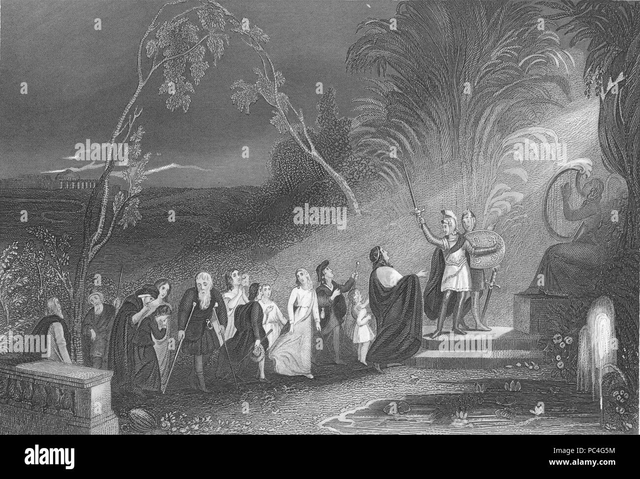 598 Les pèlerins par A.B. Walter - qualité moyenne Banque D'Images