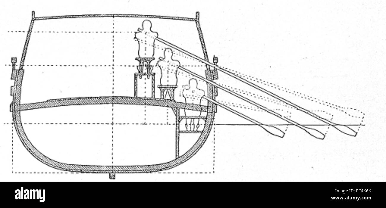 615 coupe trirème mauvais Banque D'Images