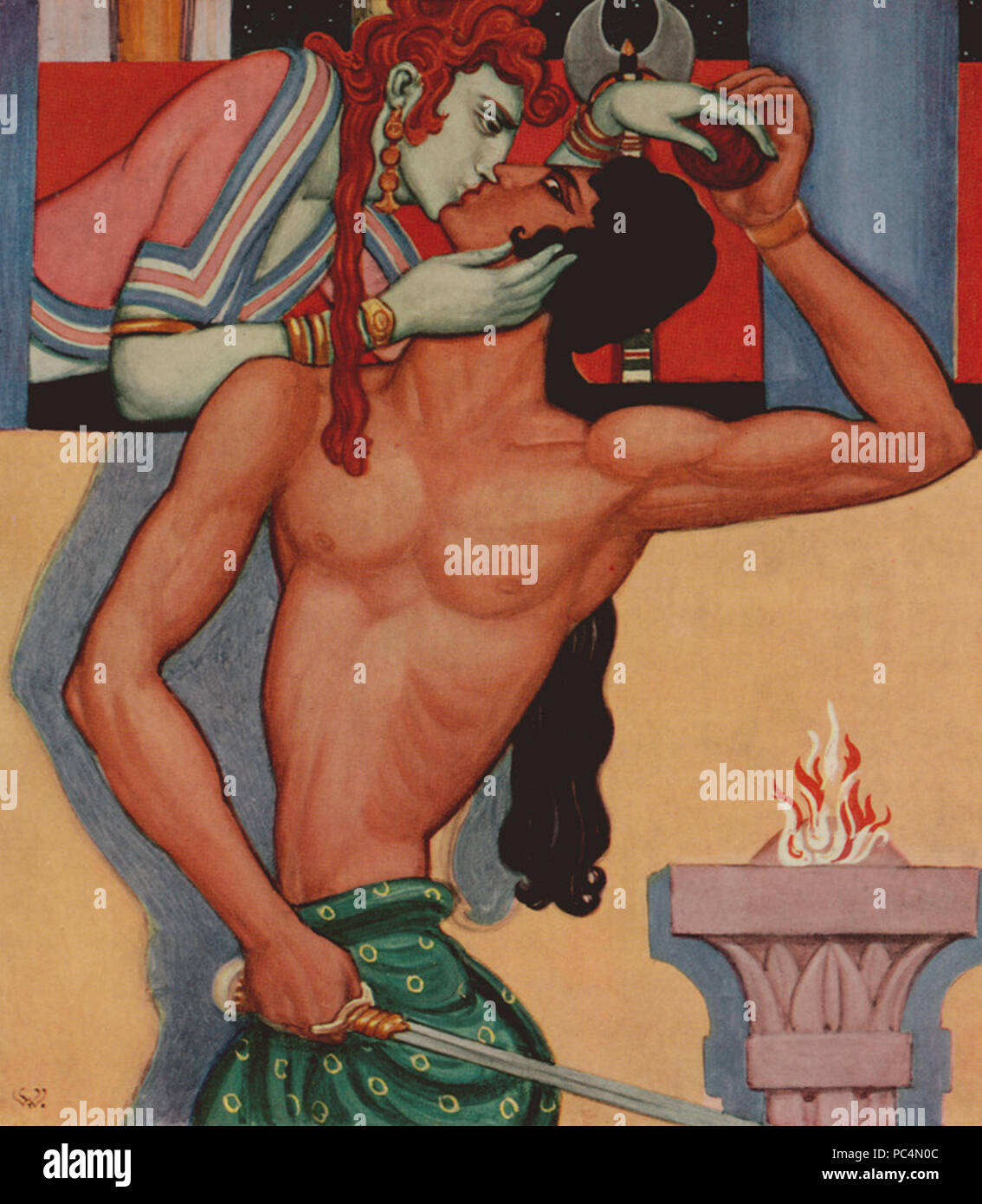 604 Thésée et Ariadne - Willoughby Vera - 1925 Banque D'Images