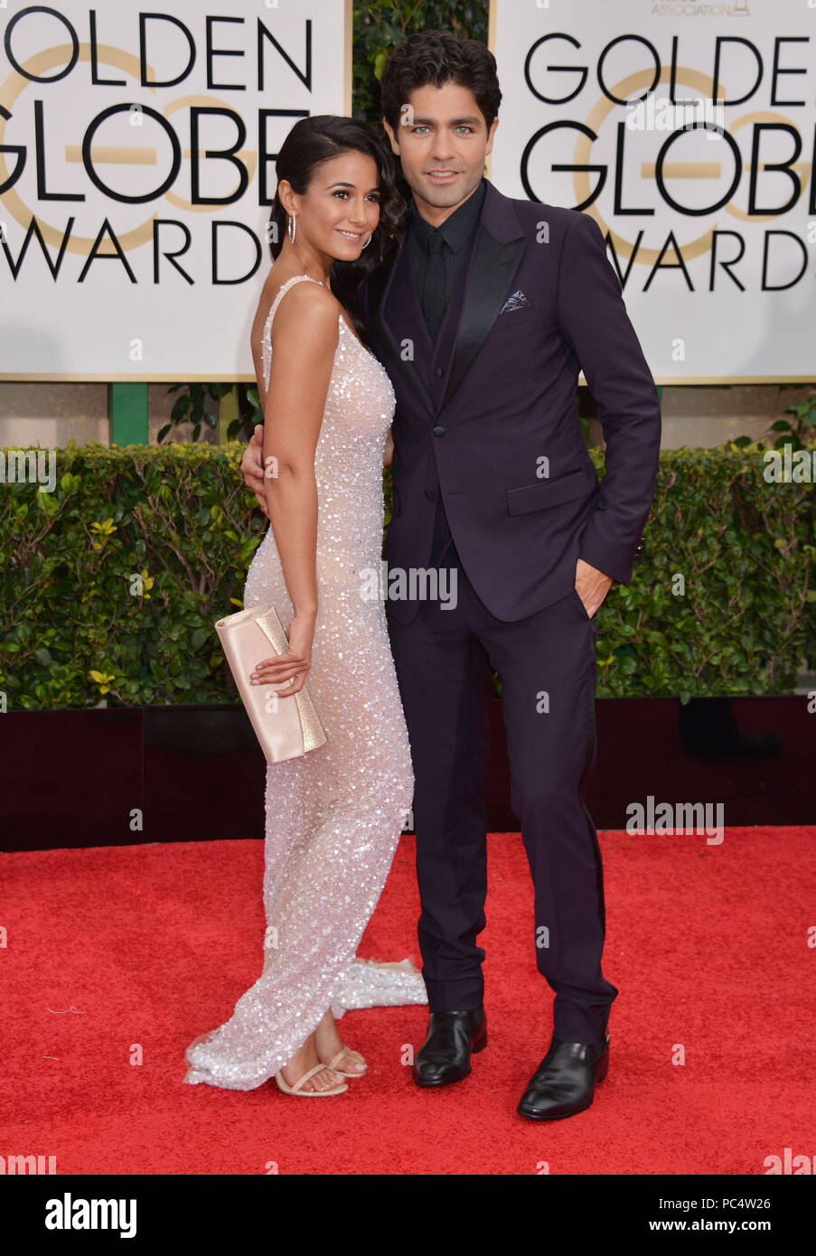 Emanuelle Chriqui et Adrien Grenier à la 72e Golden Globe Awards 2015 à l'hôtel Beverly Hilton à Los Angeles. 11 janvier 2015Emanuelle Chriqui et Adrien Grenier événement dans la vie d'Hollywood, Californie - Red Carpet Event, USA, Cinéma, Célébrités, photographie, Bestof, Arts, Culture et divertissement, Célébrités, Mode Topix Meilleur de Hollywood, la vie, événement dans la vie d'Hollywood, Californie - Tapis rouge et en backstage, cinéma, télévision, Célébrités célébrités Musique, Arts, Culture et divertissement, vertical, une seule personne, la photographie, l'enquête de crédit , tsuni@Gamma-USA.com Tsuni / USA Banque D'Images