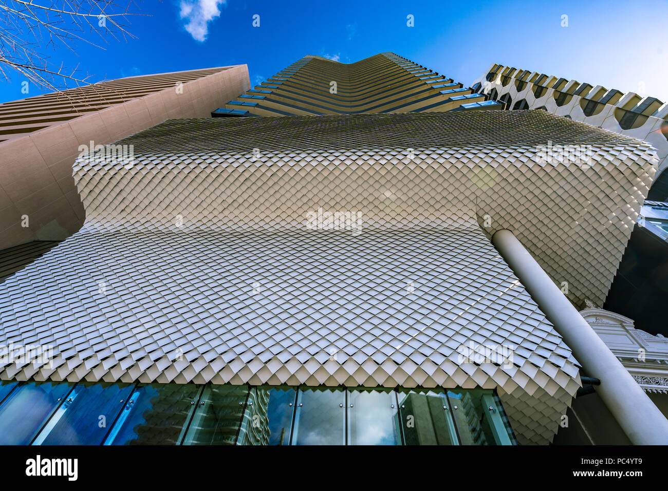 Melbourne, Australie - Vue verticale de l'immeuble à Melbourne Banque D'Images