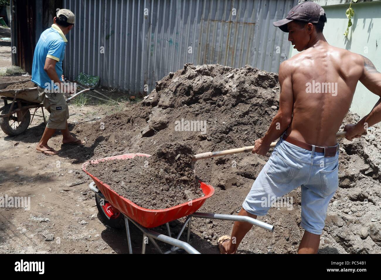 Les travailleurs sur site de construction. Ho Chi Minh Ville. Le Vietnam. Dans le monde d'utilisation | Banque D'Images