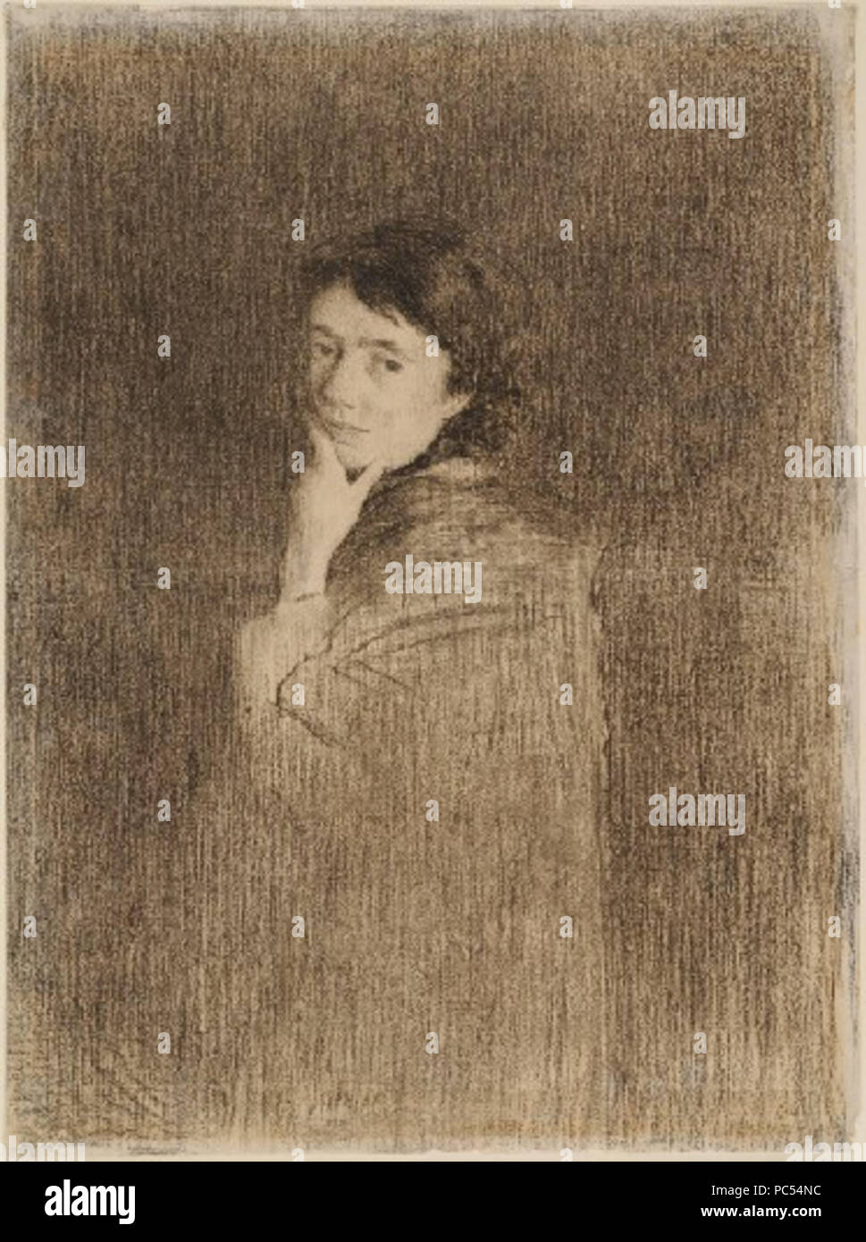 33 Ferenczy, Portrait de la femme de l'artiste Banque D'Images