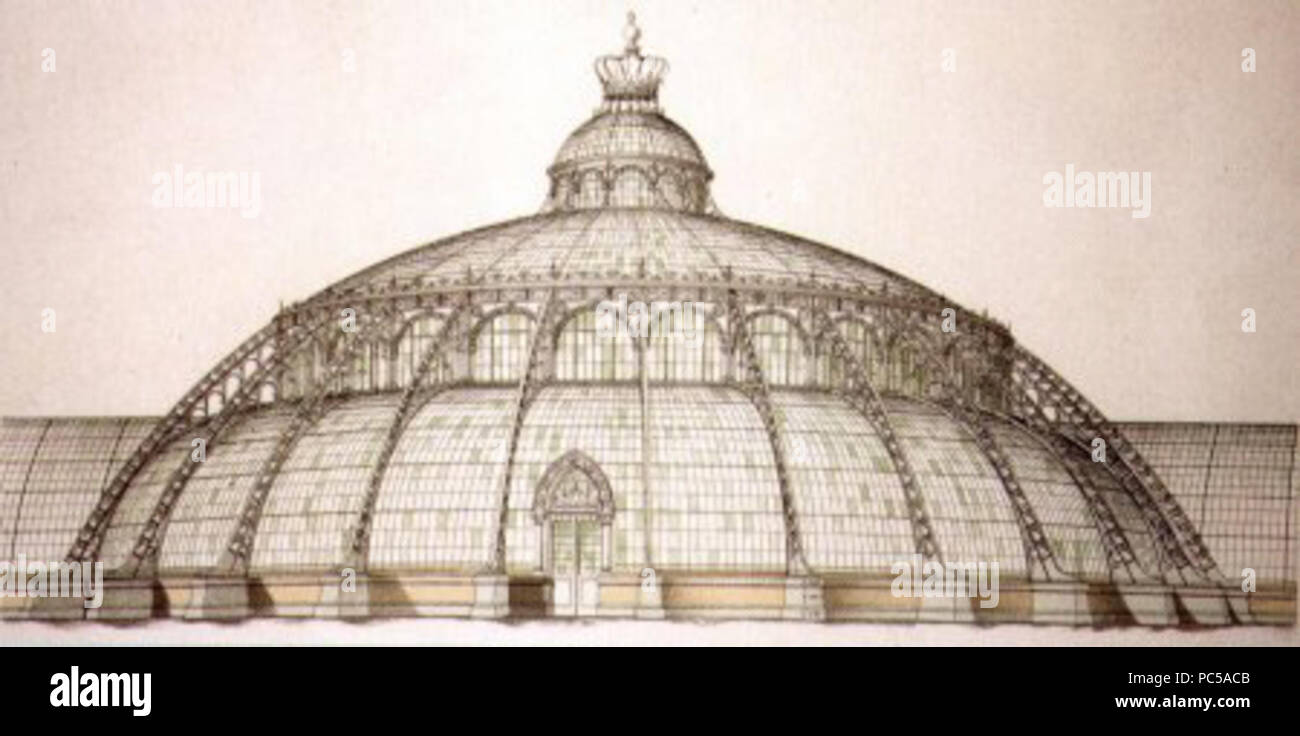 651 Laeken Wintergarten Banque D'Images