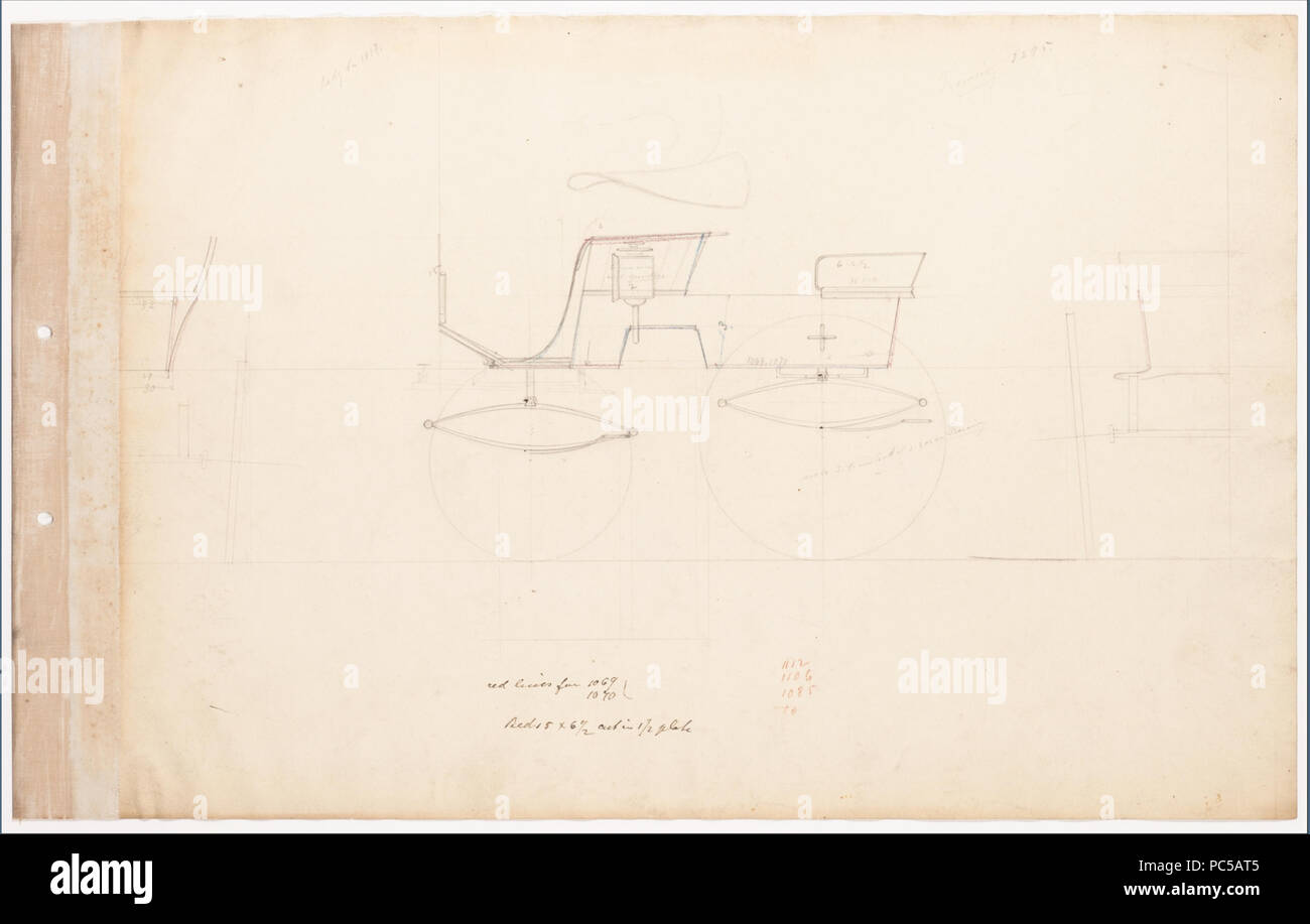 653 Groupe de dessin pour T-Cart Phaeton n° 3295 Banque D'Images