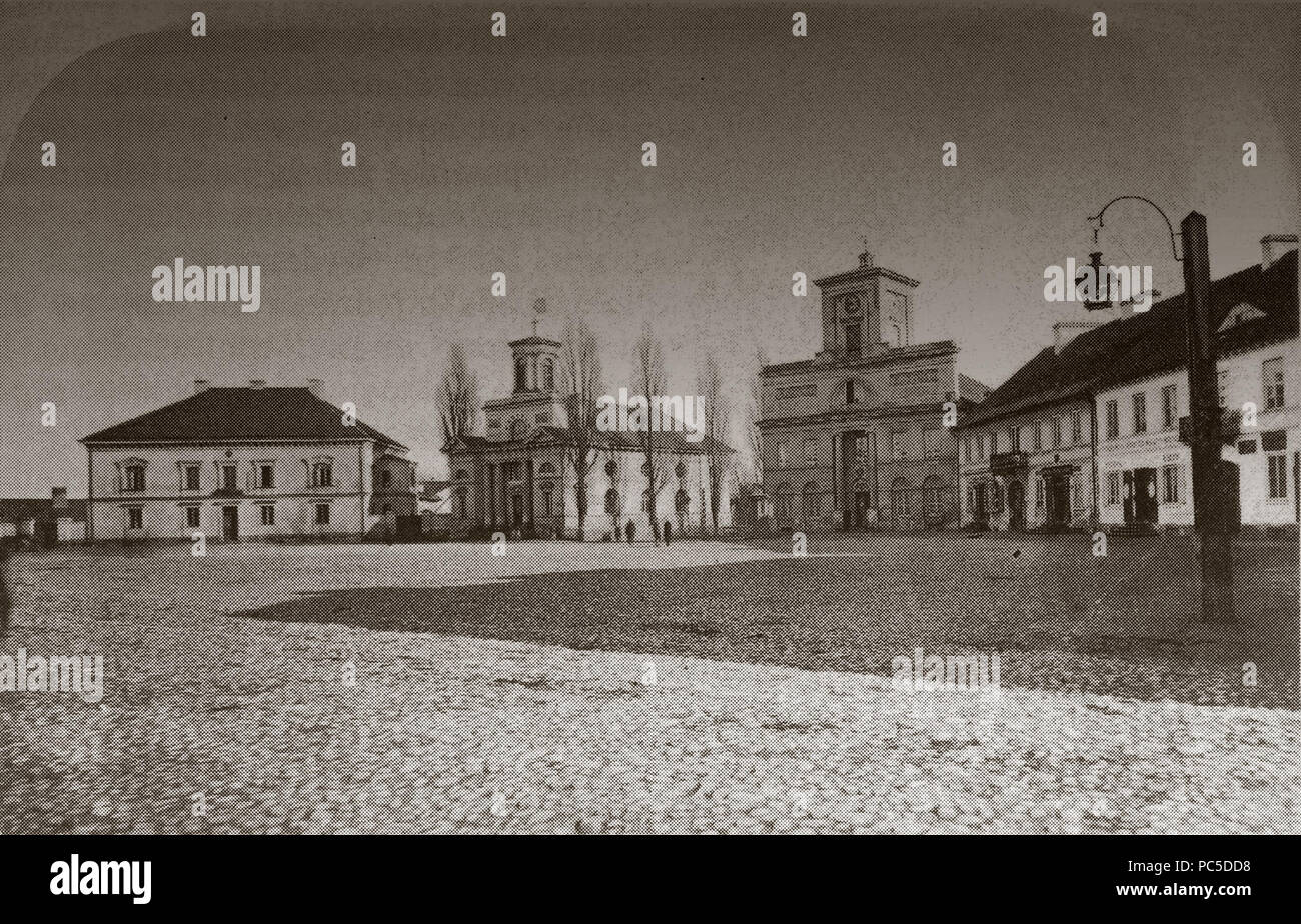 665 Nowy Rynek XIXw Łódź Banque D'Images