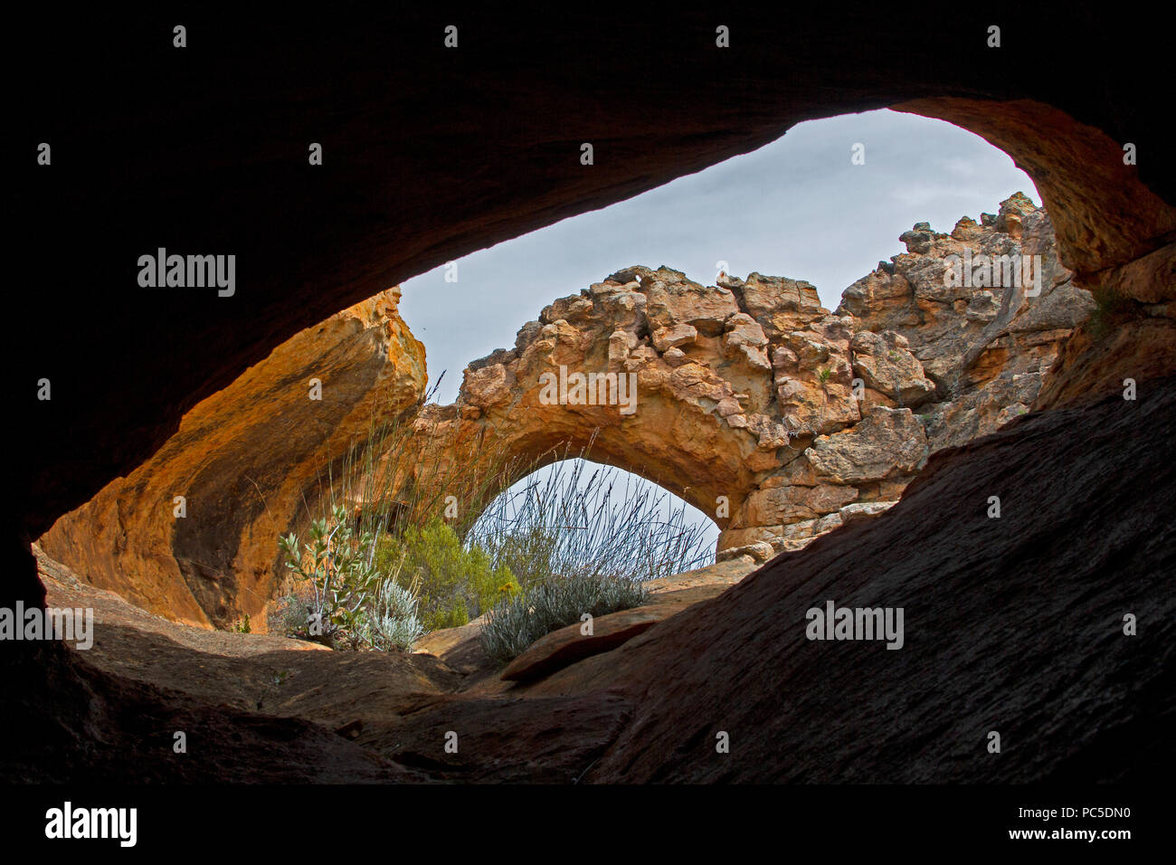 Arches et les formations de roche Banque D'Images