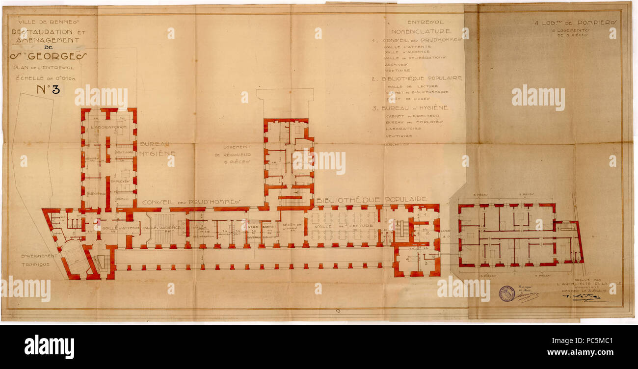 15 2Fi2296 Palais Saint-Georges de Rennes Banque D'Images