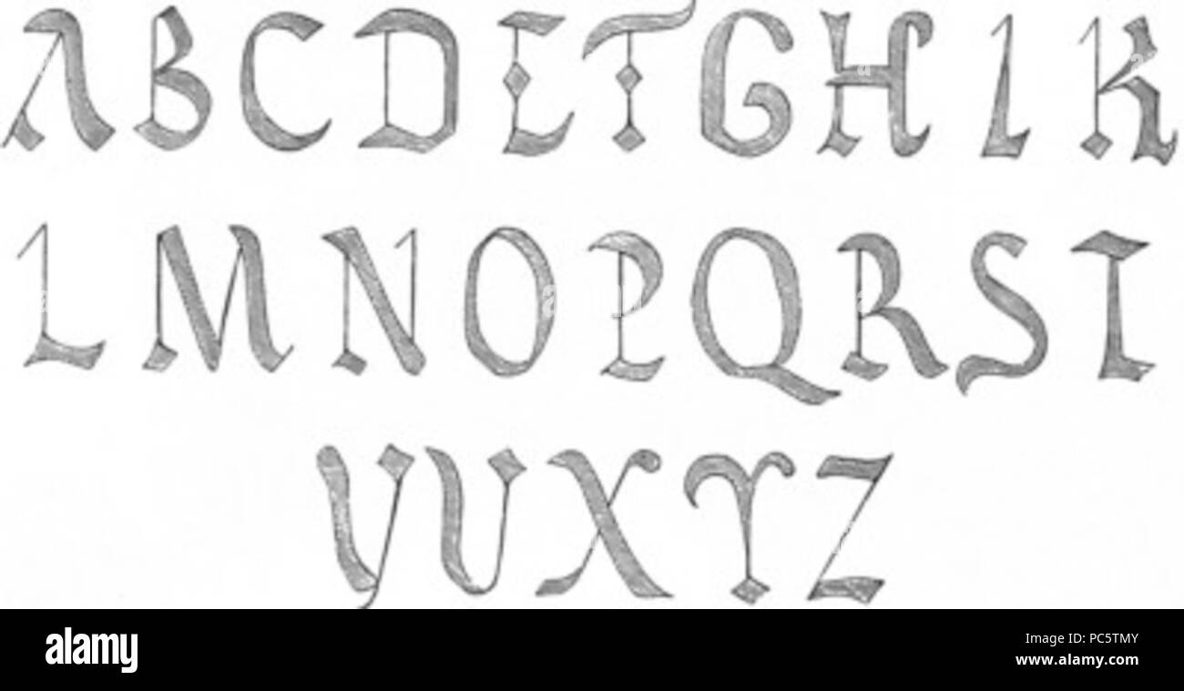 3 8e siècle. La cité du Vatican. Alphabet Banque D'Images