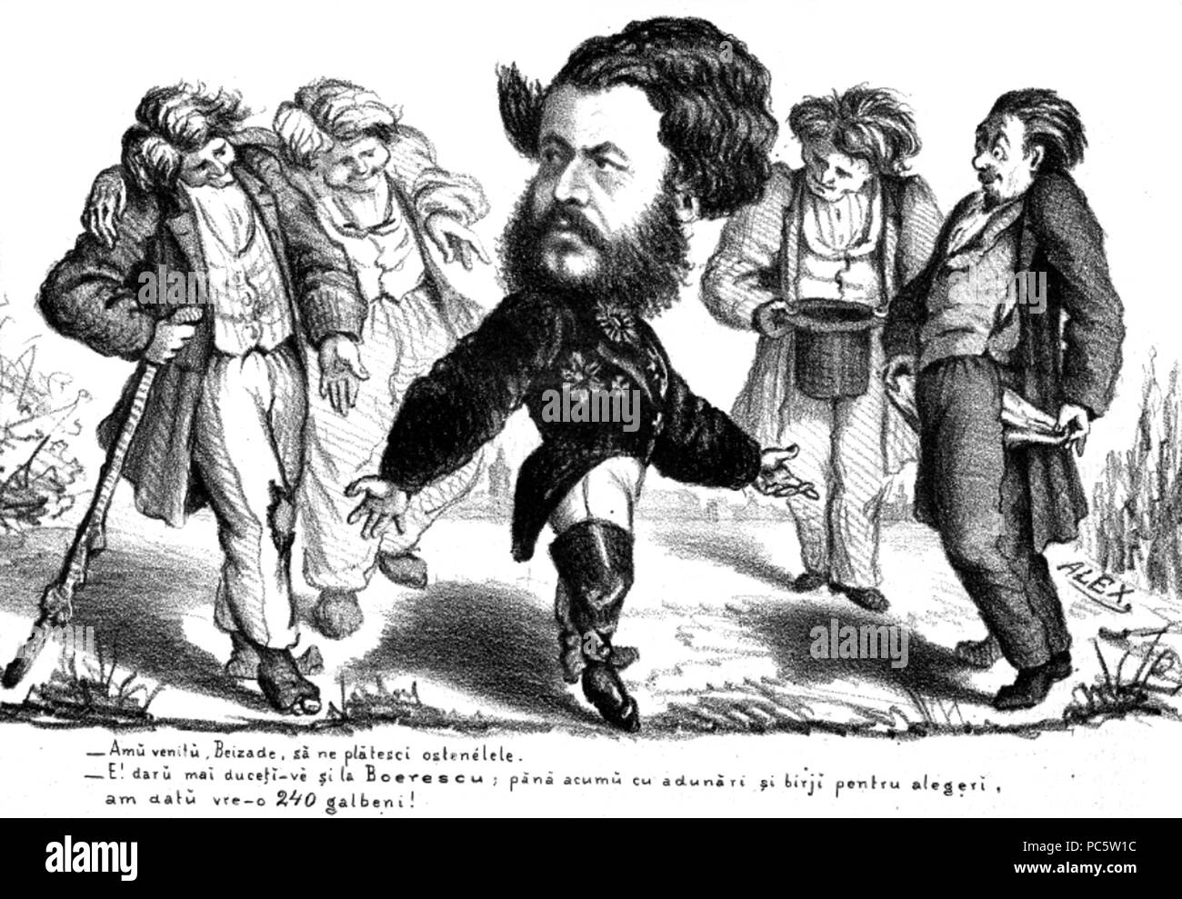 6. Alex, Sander &amp - Amŭ venitŭ ; Co., Beizade plătesci ostenélele, sécurisée, ne Ghimpele, 31 octobre 1866 Banque D'Images