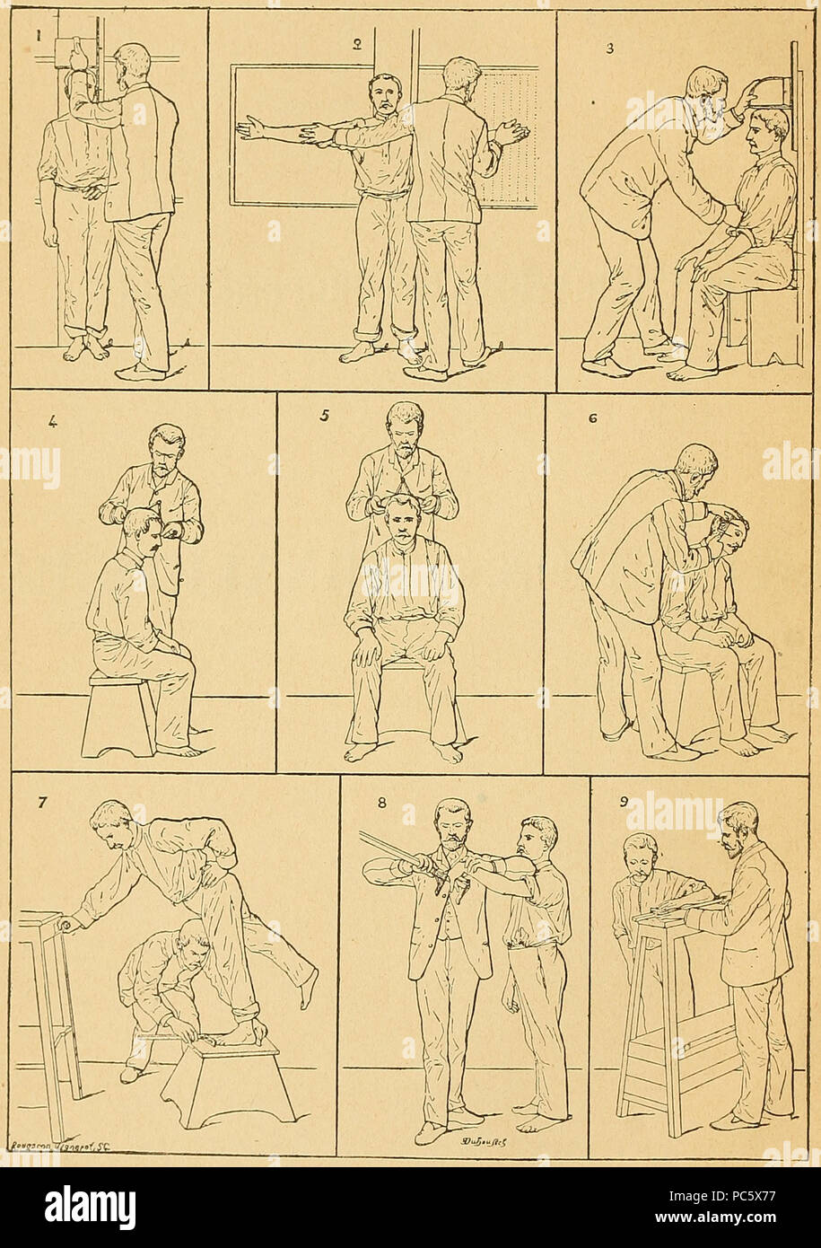 13 Bertillon - Identification anthropométrique (1893) 008 Banque D'Images