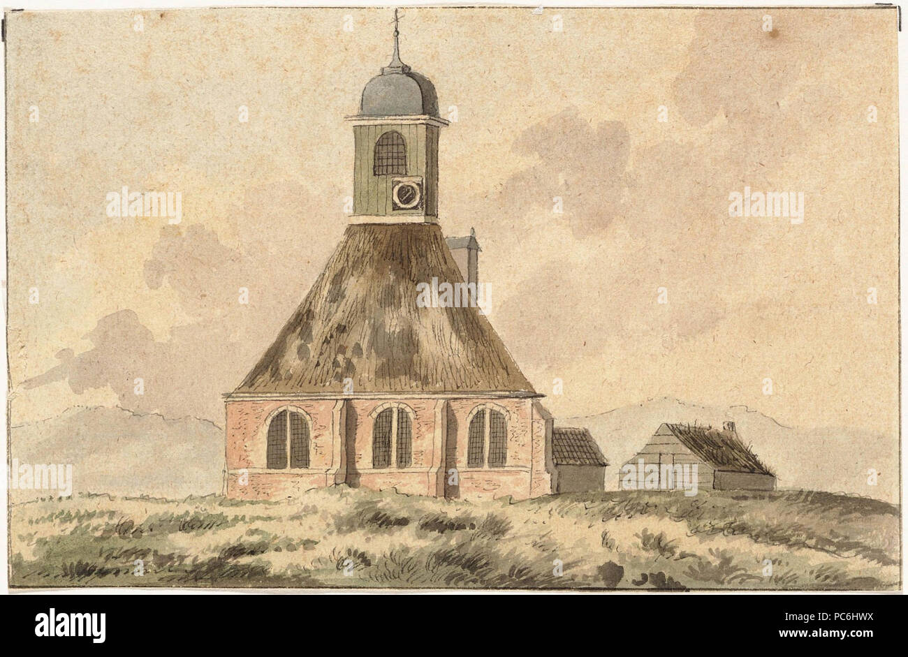 53 Kerk te Kamp Banque D'Images