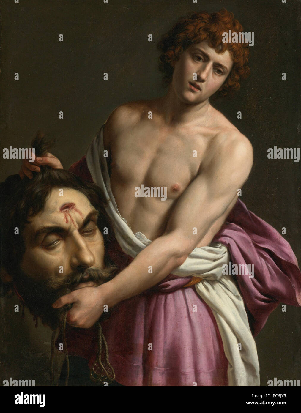 68 Orbetto - David avec la tête de Goliath Banque D'Images